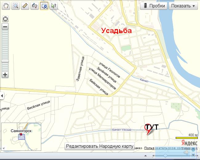 Карта саяногорска гугл
