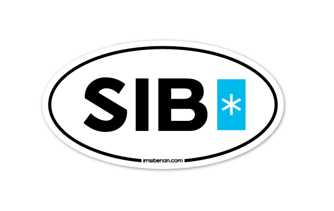 Сиб имя. Sib наклейка. Наклейка Сибирь. Логотип sib. Im Siberian наклейка.