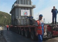10 сентября через Саяногорск повезут очередной трансформатор для СШГЭС