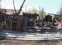 Сегодня ночью в поселке Майна произошел пожар