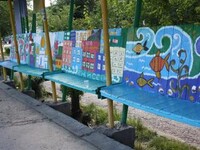 В Саяногорске остановка превратилась в Енисейскую галерею
