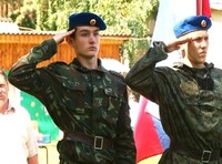 В Очурском бору завершился военно-патриотический слет детей Хакасии