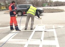 В Саяногорске начались первые дорожные работы