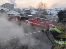 Два крупных пожара произошло в Абакане