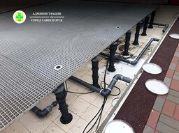 Фонтан у кинопарка «Альянс» готовят к запуску