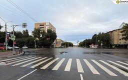 Пенсионерку сбила иномарка на пешеходном переходе в Абакане