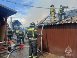 Два пожара тушили в Хакасии