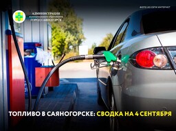 Топливо в Саяногорске: сводка на 4 сентября