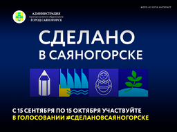 Прямо сейчас стартует голосование по проекту #СделаноВСаяногорске