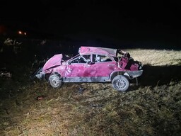 Автомобиль съехал в кювет в Усть-Абаканском районе