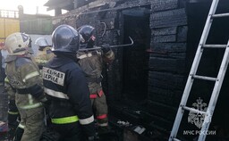 Баня полыхала в Аскизском районе