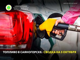 Топливо в Саяногорске: сводка на 5 октября