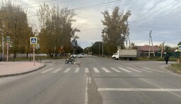 Иномарка и мотоцикл не поделили дорогу в Черногорске