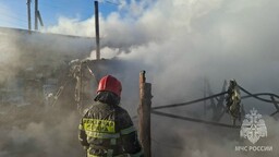 Надворная постройка сгорела в Таштыпском районе
