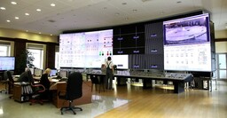 Центральный пульт управления Саяно-Шушенской ГЭС впервые в истории российской гидроэнергетики оборудовали видеостеной