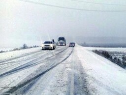 На дорогах в Хакасии затруднено движение