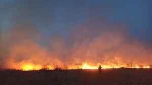 За выходные в Хакасии потушили 17 степных пожаров