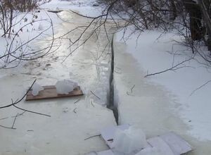 «Ледяной ручей» на улице Репина в Майна на контроле КБО
