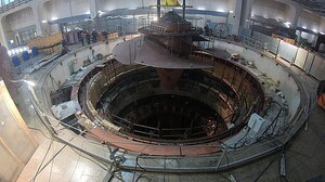 На Майнской ГЭС смонтировали рабочее колесо турбины нового гидроагрегата