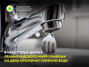 В некоторых домах Ленинградского микрорайона на день отключат горячую воду