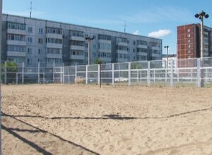 В Саяногорске появилась площадка для пляжного волейбола