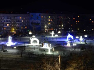 РУСАЛ подарил саяногорцам Парк новогодних световых фигур.