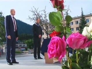 Саяногорск почтил память погибших в аварии на СШГЭС