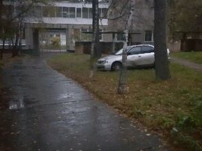 Автомобиль оставленный в лесопарке Черемушек вызвал подозрения у жителей поселка
