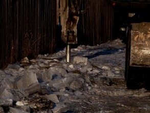 В Саяногорске на Ай-Дае ликвидируют ледяной затор