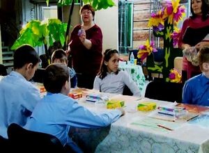Юные саяногорцы упражняются в археологии