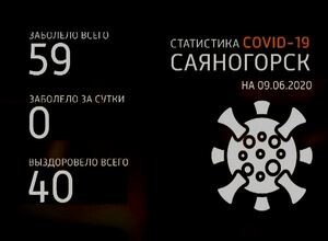 За сутки количество заболевших COVID-19 в Саяногорске не прибавилось