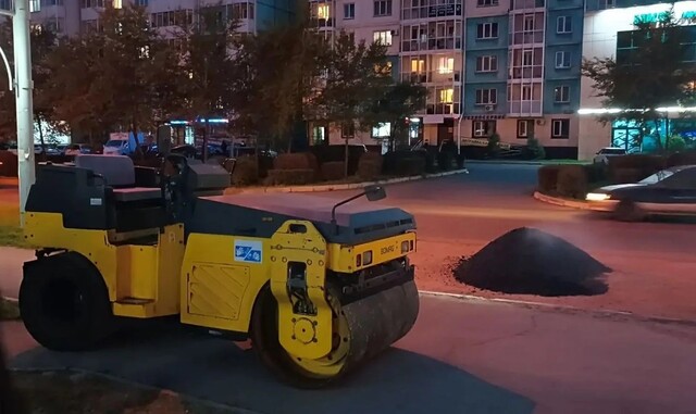 Теплоэнергетики восстанавливают асфальт в Абакане и Черногорске