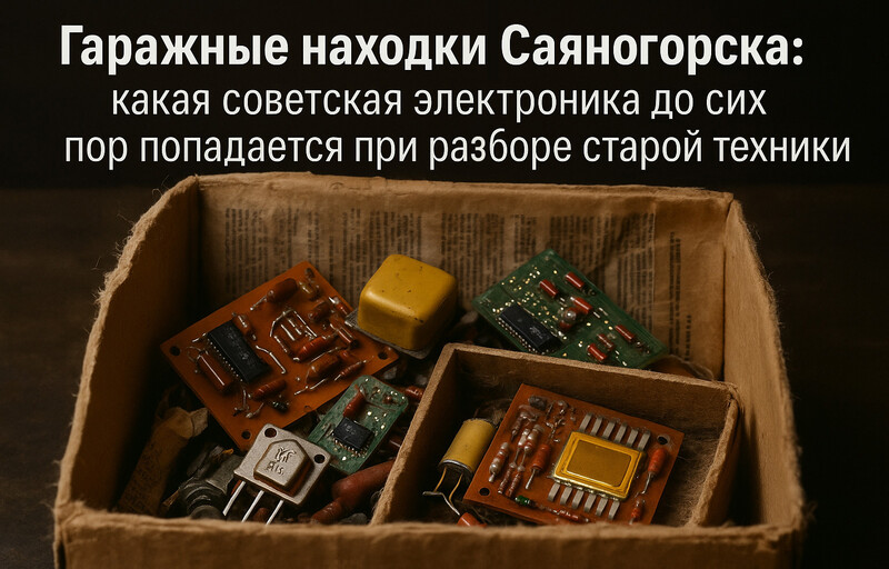 Саяногорск Инфо - Гаражные находки Саяногорска: какие микросхемы до сих пор находят в старой технике СССР - nahodki-v-sayanogorske.jpg