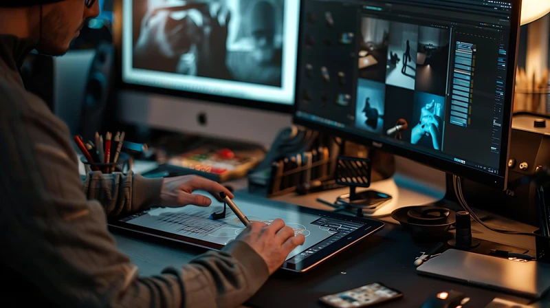 Саяногорск Инфо - Как освоить дизайн и начать зарабатывать без художественного образования - ai-generated-digital-designer-immersed-in-creative-atmosphere-captured-in-warm-natural-light-free.webp