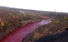 Река в Норильске окрасилась в красный цвет предположительно из-за «Норникеля»