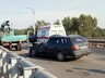 На трассе Абакан - Саяногорск водитель иномарки врезался в грузовик дорожных рабочих