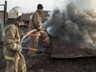 В Саяногорске сгорела времянка и хозпостройки на частном подворье