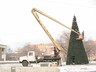 В Саяногорске установили первую новогоднюю елку