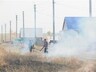 Саяногорские пожарные продолжают борьбу с огнем в степных массивах
