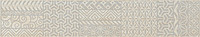 GRASARO - керамогранит -Бордюр фриз Linen GT-141/f01 Light Beige (светло-бежевый) 7*40 лощеный                              230 руб/шт