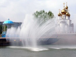 В Абакане заработали городские фонтаны