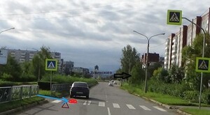 В Саяногорске на «зебре» сбили пешехода