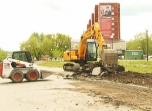 В Саяногорске начался очередной этап строительства городского сквера