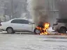 В поселке Майна сгорела иномарка