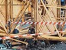 В поселке Майна упал строительный кран, один человек пострадал