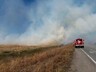 В Саяногорске произошел крупный пал травы