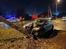 В Абакане иномарка с двумя детьми врезалась в электроопору