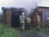 В следствии грозы в Саяногорске вспыхнул гараж