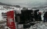 В Хакасии перевернулся пожарный автомобиль