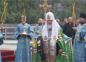 Саяно-Шушенскую ГЭС посетил патриарх Московский и всея Руси